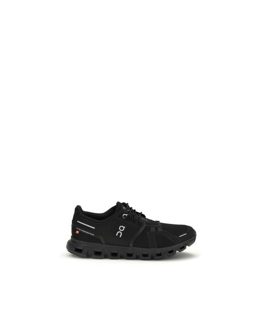 On Shoes Black Recycled Polyester Athletic Sneakers