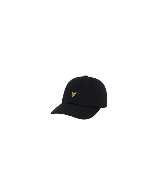 Lyle & Scott Black Cotton Cap (baseball Hat) for men