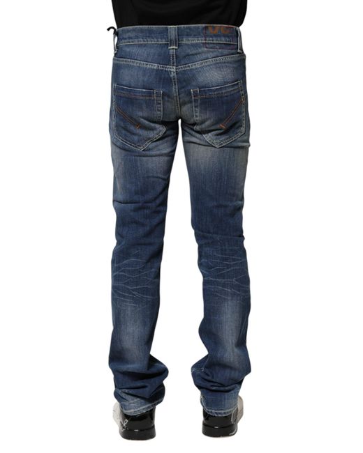 Dondup Blue Washed Skinny Fit Casual Men Denim Jeans for men