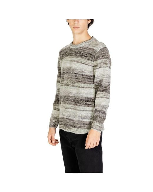 Gianni Lupo Gray Polyacrylic Sweatshirt for men