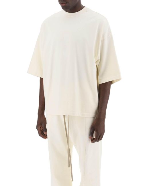 Fear Of God White "Oversized T-Shirt With for men