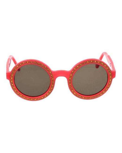 Andy Wolf Red Multicolor Acetate Sunglasses