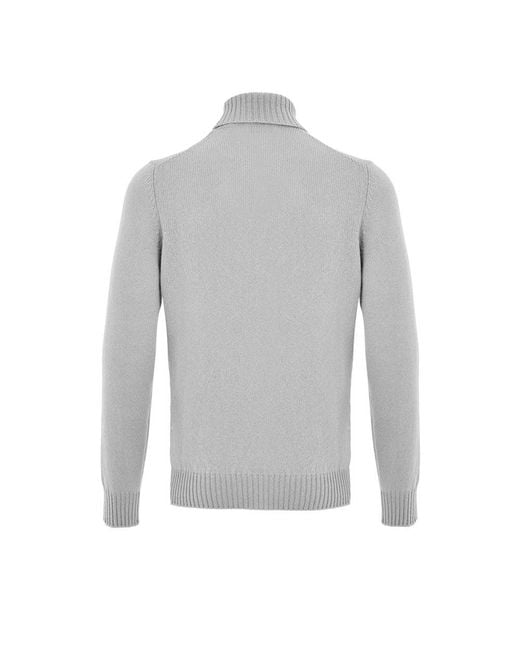 Gran Sasso Gray Wool Turtleneck for men