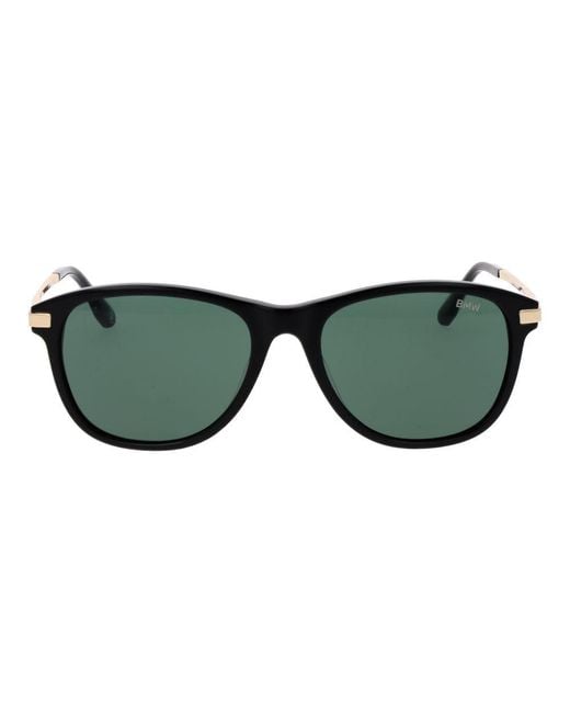 BMW Green Black Acetate Sunglasses for men