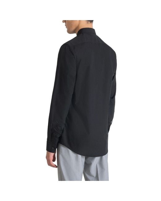 Antony Morato Black Cotton Shirt for men