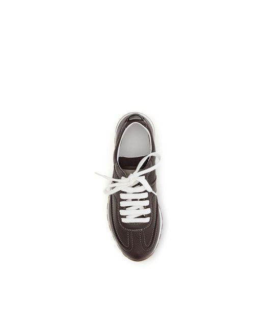 Brunello Cucinelli Multicolor Brown Calf Leather Bos Taurus Athletic Sneakers
