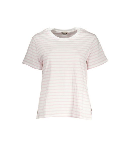 K-Way White Chic Contrast Detail Tee