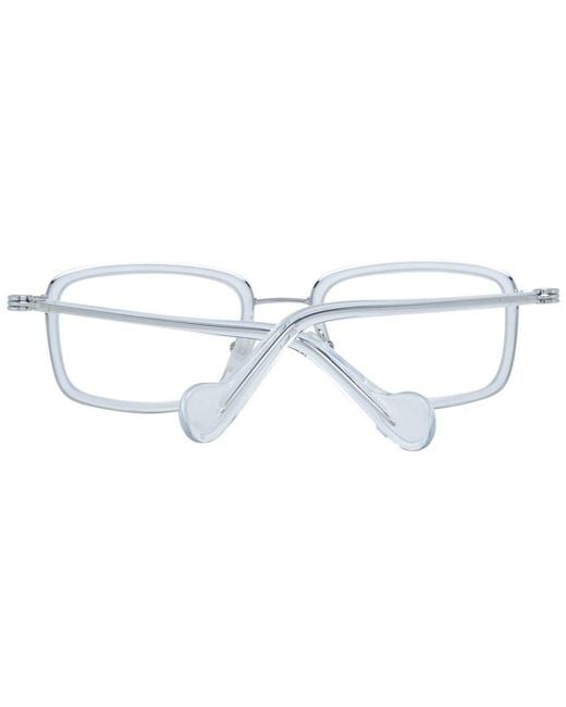 Moncler Metallic Metal & Plastic Glasses (Frames) for men