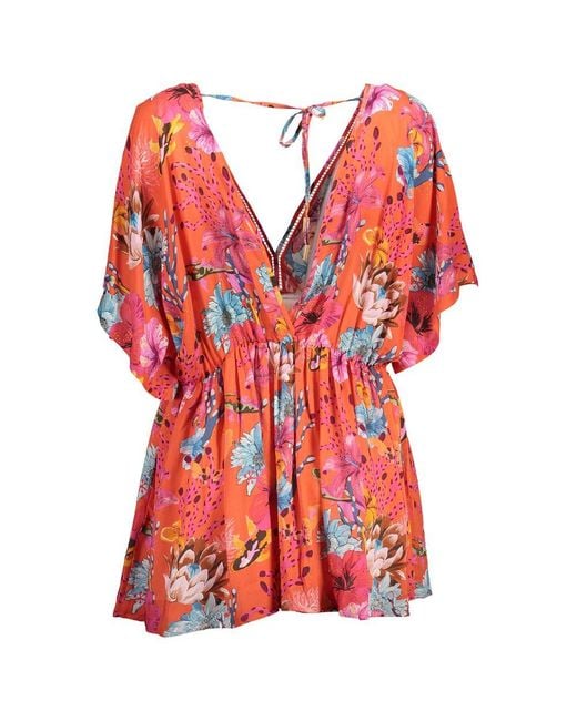 Desigual Red Cotton Dress