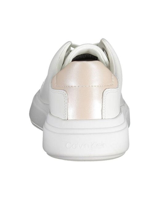 Calvin Klein White Leather Sneaker