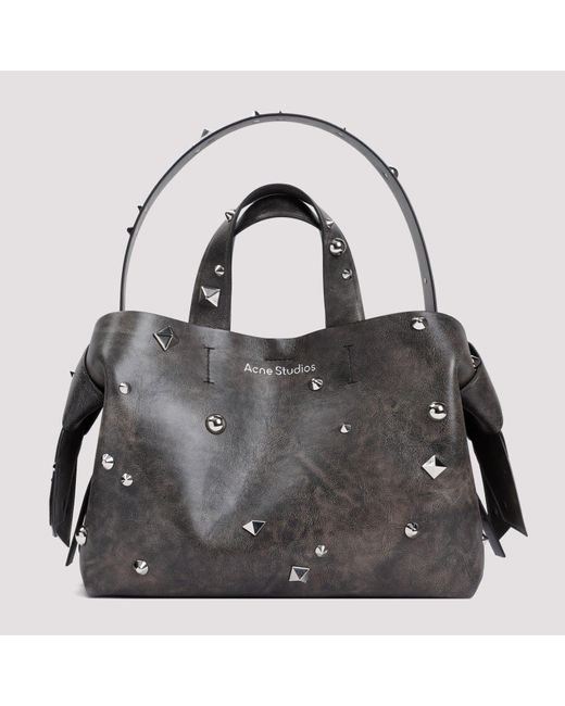 Acne Black Dark Brown Calf Leather Bag for men