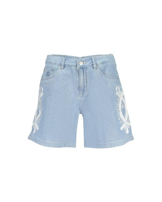 Desigual Light Blue Cotton 's Short