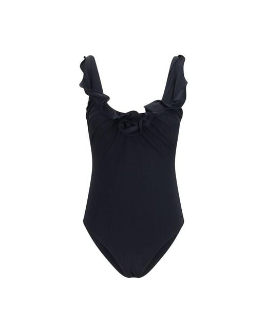 Magda Butrym Blue Polyamide One-Piece Swimsuit