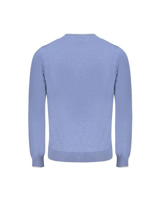 North Sails Blue Cotton Sweater for men