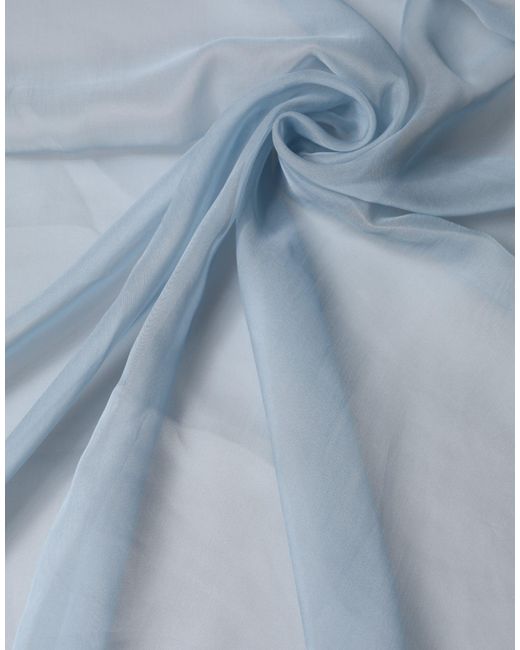 Dolce & Gabbana Blue Silk Stole Neck Wrap Shawl 200Cm X 130Cm Scarf for men