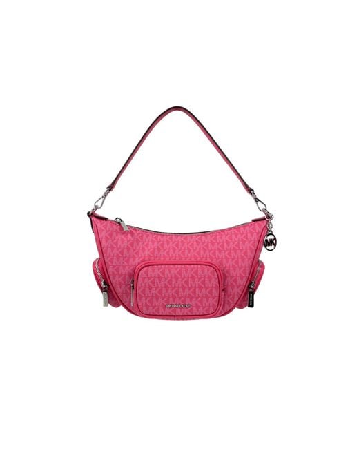Michael Kors Purple Merritt Small Convertible Crossbody Bag
