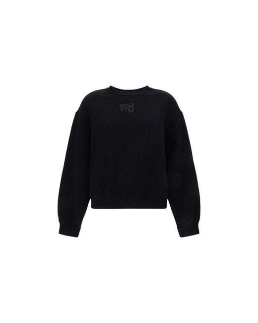 Alexander Wang Women's Black Essential Terry Sweatshirt