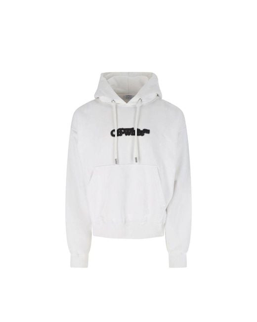 Off-White c/o Virgil Abloh White Hooded Sweatshirt - L for men