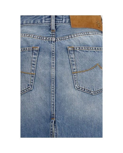 Jacob Cohen Blue Skirt