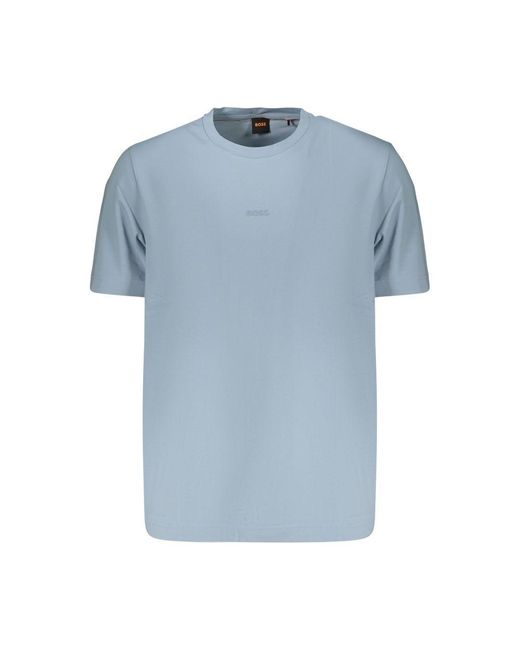 Boss Blue Azzurro Cotton Men's T for men