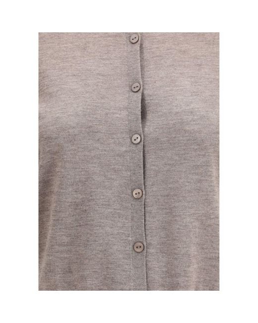 Lisa Yang Gray Charlotte Cardigan