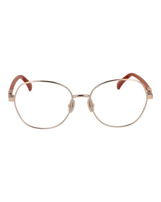 Max Mara Brown Gold Metal Glasses (frames)