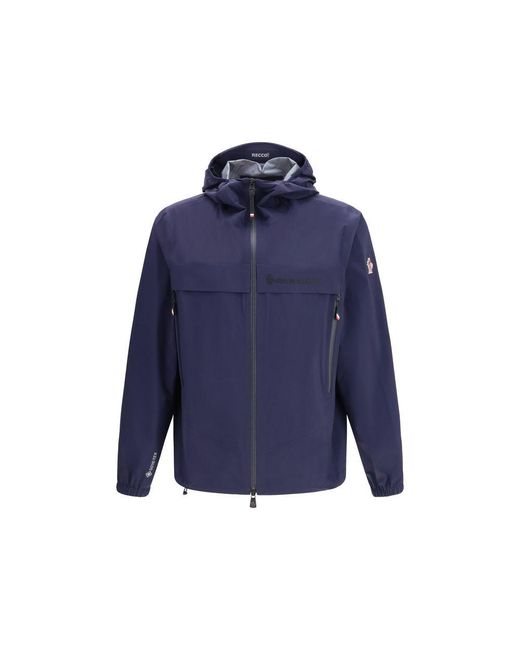Moncler Blue Polyamide Shell Jacket for men