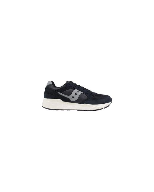 Saucony Blue Bicolor Leather Athletic Sneakers for men