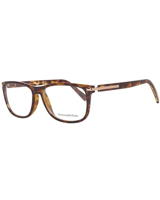 Zegna Brown Plastic Glasses (Frames) for men