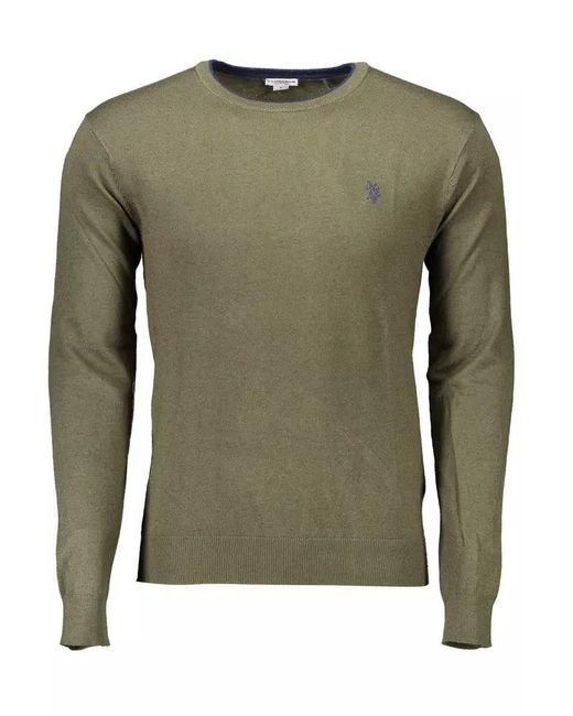 U.S. POLO ASSN. Green Wool Sweater for men