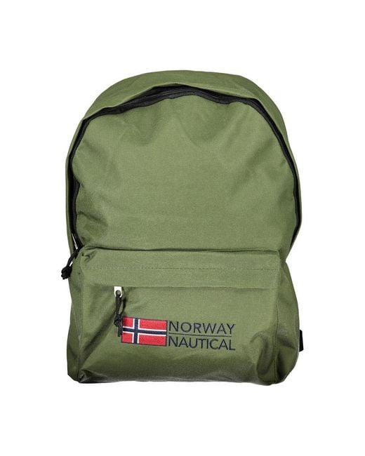 Norway 1963 Green Polyester Mens Backpack for men