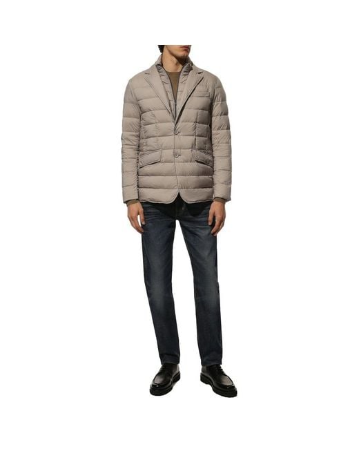 Herno Gray Polyamide Jacket for men