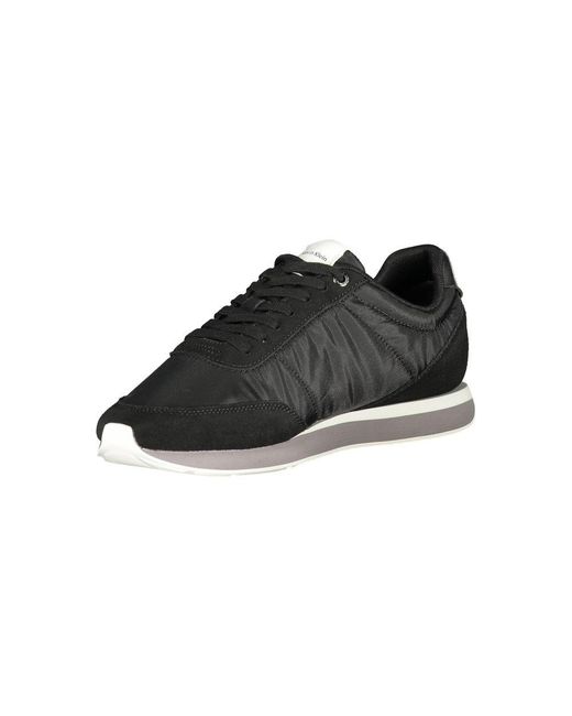 Calvin Klein Black Polyester Men Sneaker for men