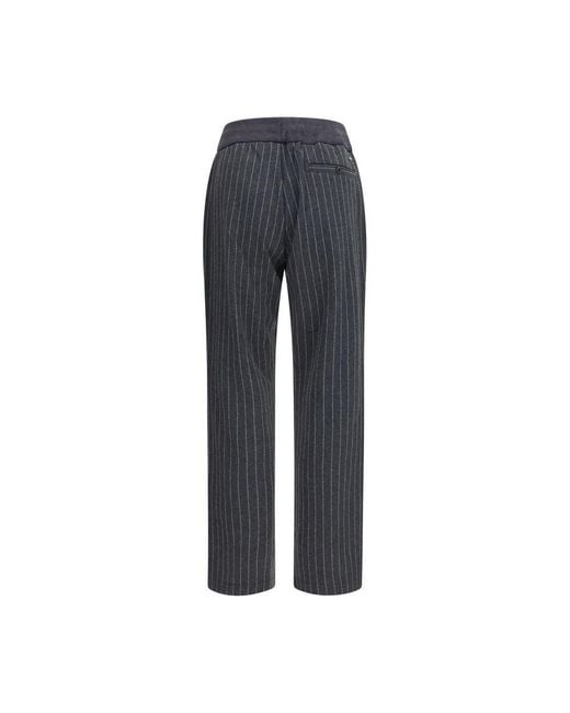 Herno Blue Gray Cotton Casual Pants for men