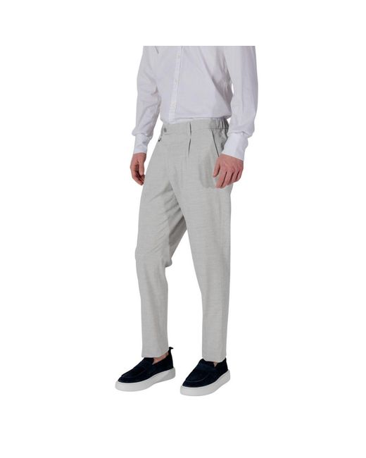 Antony Morato Gray Polyester Dress Pants for men