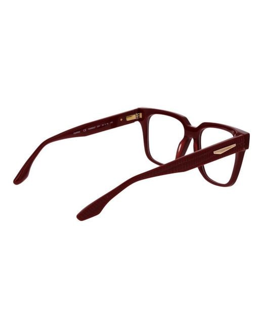 Trussardi Red Multicolor Acetate Glasses (frames)