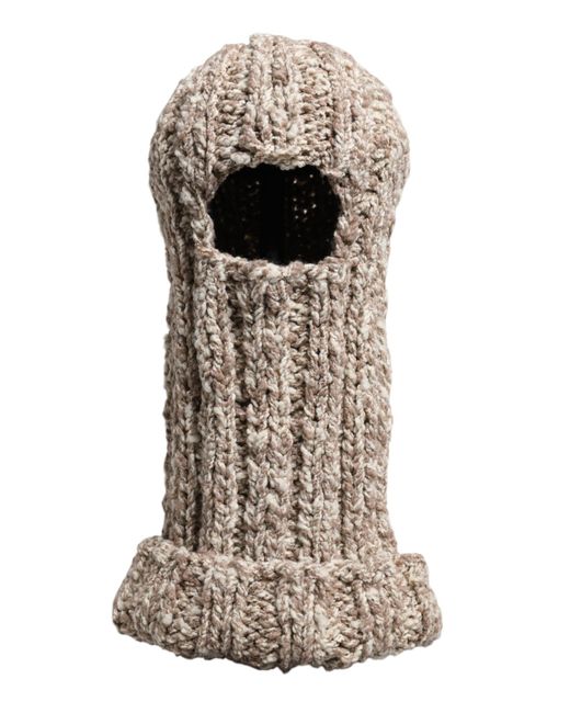 Dolce & Gabbana Natural Wool Knitted Ski Mask Balaclava Hat for men