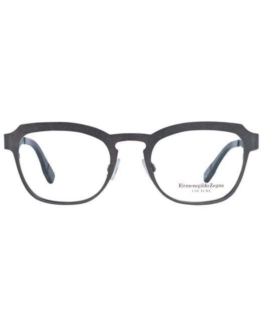 Zegna Gray Titanium Glasses (Frames) for men