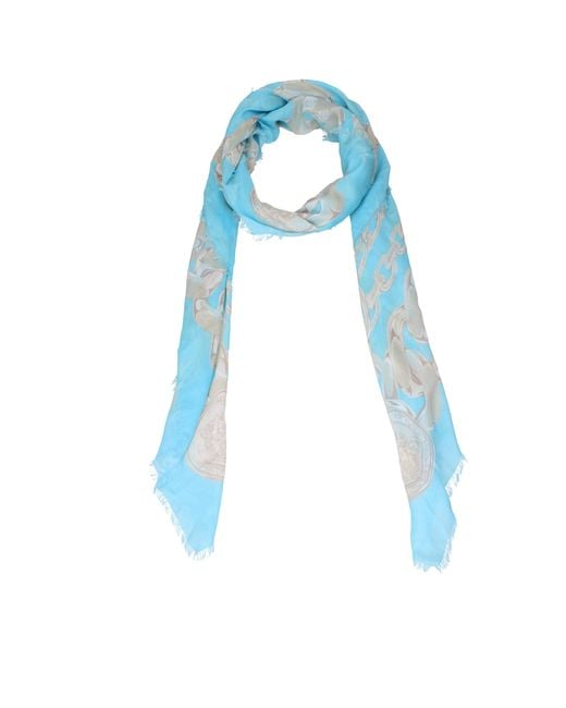 Versace Blue Scarf Modal Light/Champagne