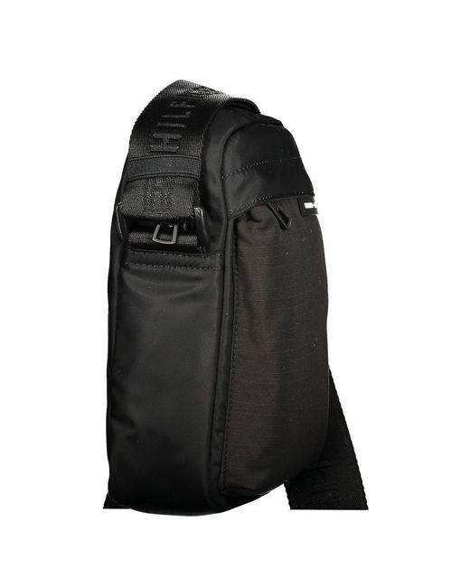 Tommy Hilfiger Black Recycled Polyester Men Shoulder Bag for men
