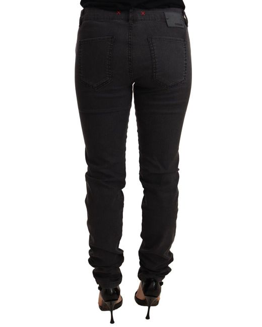 Pinko Black Chic Mid Waist Skinny Denim