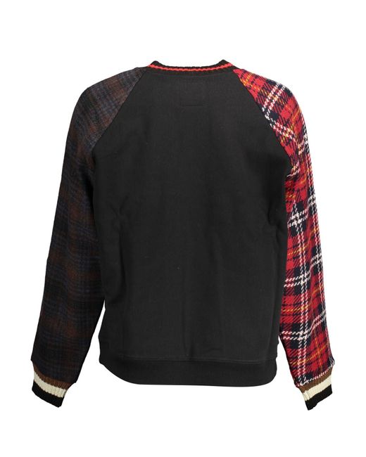 Desigual Black Chic Contrasting Detail Sweatshirt