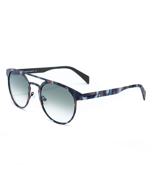 Italia Independent Blue Gray Metal Sunglasses for men