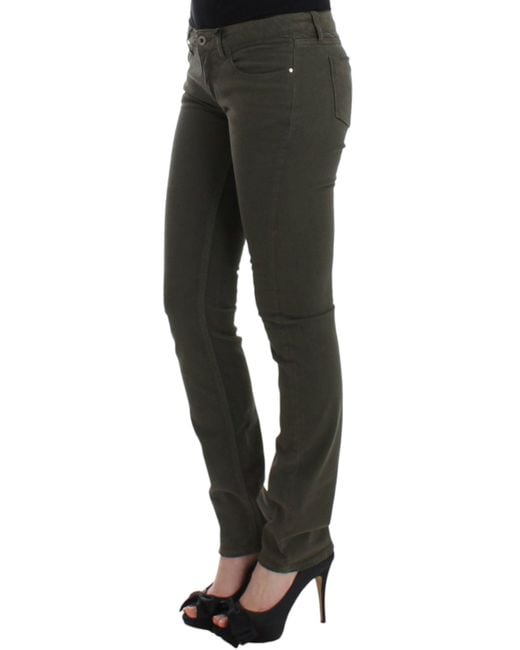 CoSTUME NATIONAL Multicolor Skinny Leg Jeans Green Sig12555