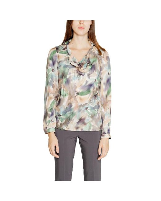 Rinascimento Gray Green Polyester Shirt