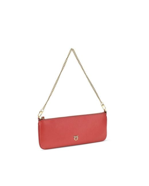 Pinko Red Multicolor Calf Leather Bos Taurus Wallet