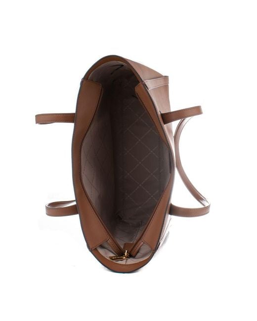 Michael Kors Brown Canvas Tote Bag
