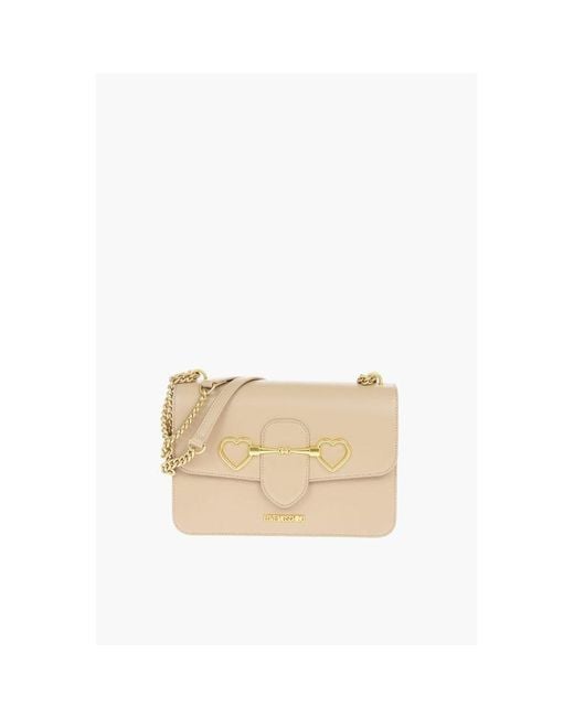 Moschino Natural Beige Polyethylene Shoulder Bag