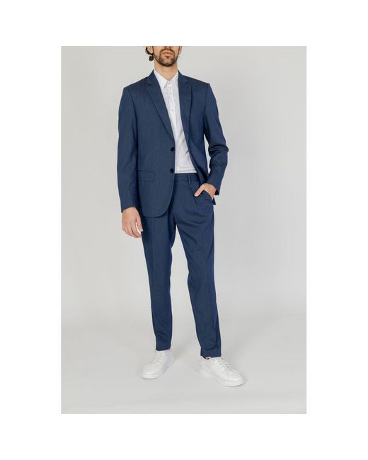 Antony Morato Blue Polyester Blazer for men