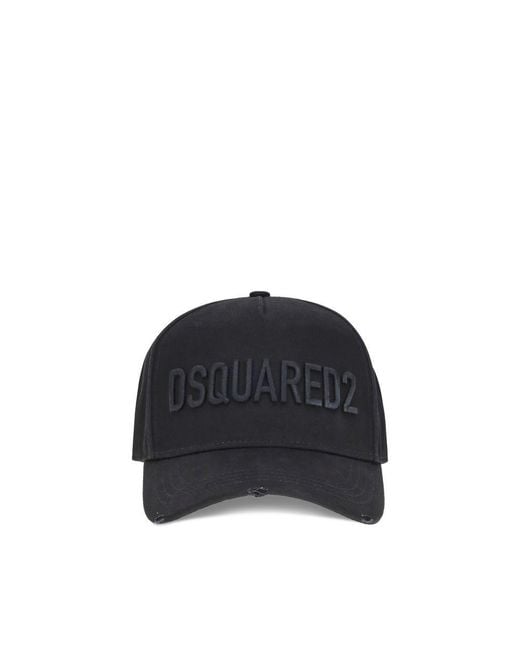 DSquared² Blue Logoed Baseball Hat for men
